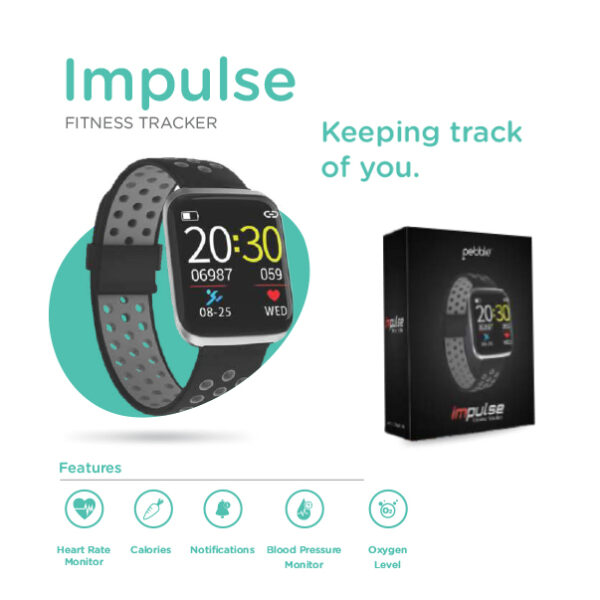 Pebble Impulse Fitness Tracker with Heart Rate Monitor Indian